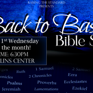 Back to Basics Bible Study poster